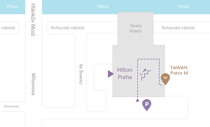 Tawan Hilton Map